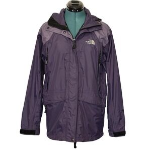 The North Face Jacket Womens Medium Purple HyVent Hooded Rain Shell Waterproof